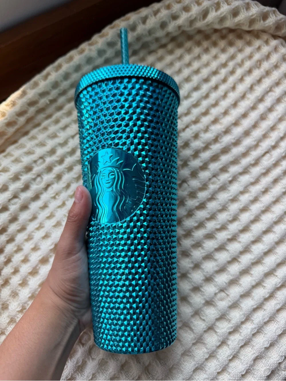Starbucks Teal 24oz Studded Cold Cup Tumbler